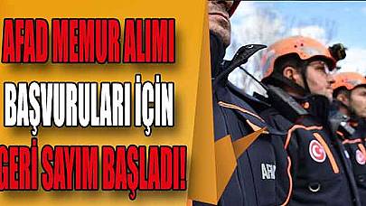 AFAD Memur Alımı Başvuruları için Geri Sayım Başladı!