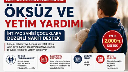 Öksüz ve Yetim Yardımı 2026 Başvurusu Nasıl Yapılır? Şartlar, Ödeme Tutarı