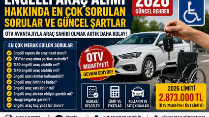 Engelli Araç Alımı Hakkında En Çok Sorulan Sorular ve Güncel Şartlar 2026