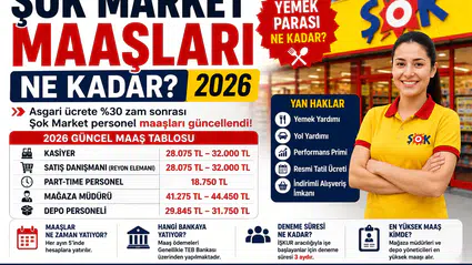 ŞOK Market Maaşları 2026 Kasiyer, Reyon Görevlisi, Müdür ve Part-Time Personel