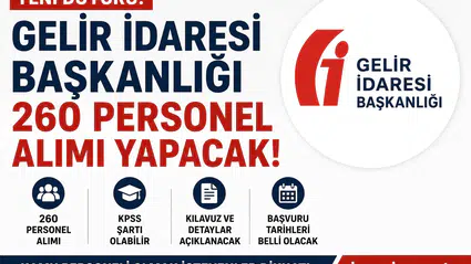 Gelir İdaresi Başkanlığı 260 Personel Alımı Gündemde! GİB Başvuru Kılavuzu ve Şartları