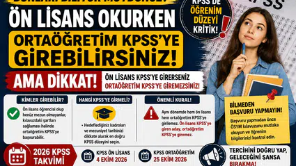 Bunları Biliyor Muydunuz? Ön Lisans Okurken Ortaöğretim KPSS’ye Girilebilir mi?