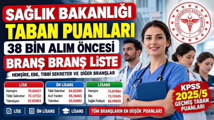 Sağlık Bakanlığı Personel Alımı 2026: Hemşire, Ebe ve Tıbbi Sekreter KPSS Taban Puanları
