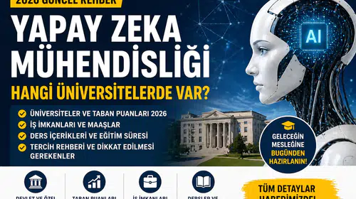 Yapay Zeka Mühendisliği 2026: Üniversiteler, Taban Puanlar, Maaşlar