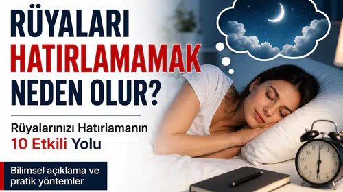 Rüyamda Gördüm Hatırlamıyorum Rüyaları Hatırlamamak Neden Olur?