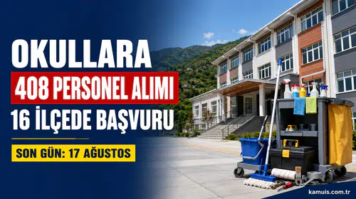 MEB Trabzon’da 408 Personel Alımı Yapacak