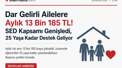 Dar Gelirli Ailelere 13.185 TL Devlet Desteği! SED Yardımı Genişledi, 25 Yaşına Kadar Ödeme