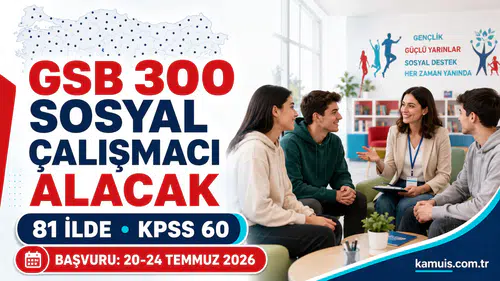 GSB’den 81 İlde Büyük Alım 300 Sosyal Çalışmacı İçin Başvurular Başlıyor!