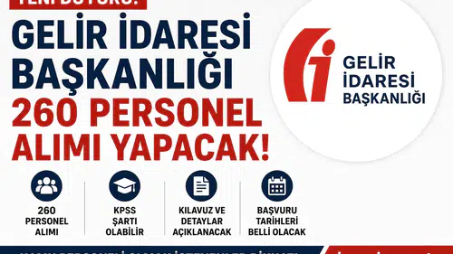 Gelir İdaresi Başkanlığı 260 Personel Alımı Gündemde! GİB Başvuru Kılavuzu ve Şartları
