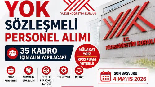 YÖK 2026 Sözleşmeli Personel Alımı Mülakatsız Yok KPSS ile Yerleştirme!