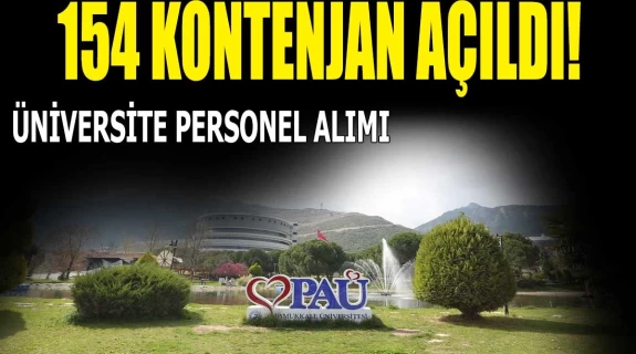 Pamukkale Üniversitesi Sözleşmeli Personel Alıyor! 154 Kontenjan