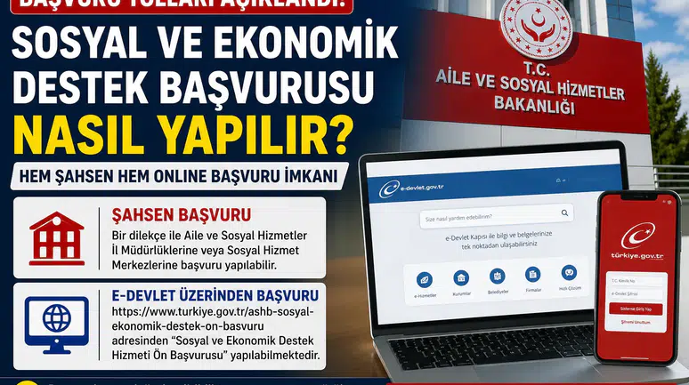 Sosyal ve Ekonomik Destek Başvurusu Nasıl Yapılır Başvuru Şartları Neler?