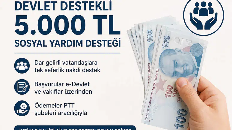 5000 TL Sosyal Yardım Desteği Nedir? Nasıl alınır?