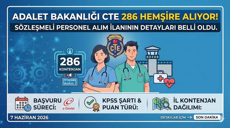 Adalet Bakanlığı Ceza ve Tevkifevleri Genel Müdürlüğü Personel Alımı