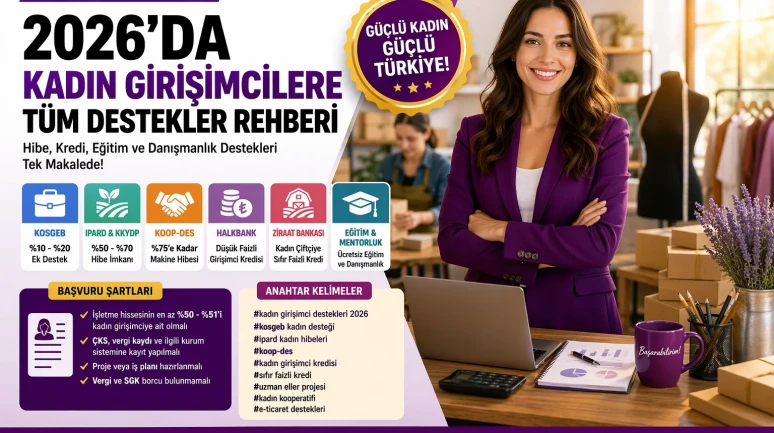 2026 Kadın Girişimci Destekleri Nelerdir? Tüm Hibe Kredi ve Teşvikler