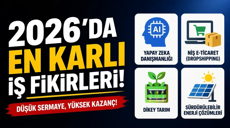 2026’da En Karlı İş Tavsiye Fikirleri Düşük Sermaye ile