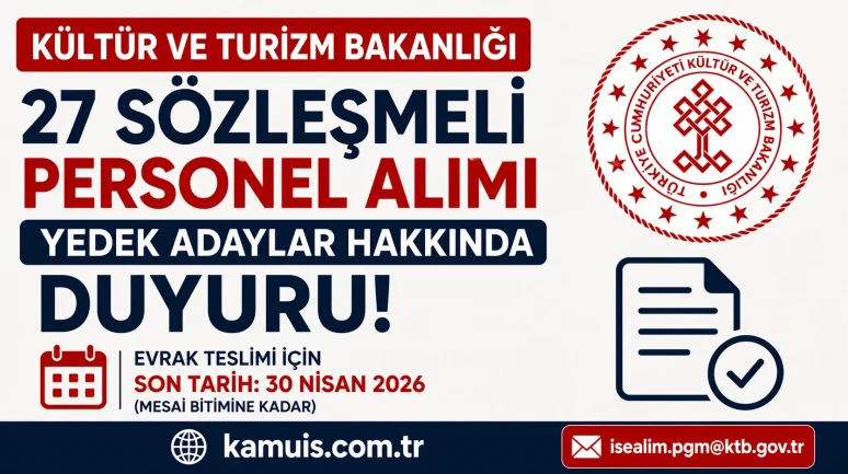 27 Sözleşmeli Personel Alımı: Yedek Adaylar İçin Kritik Evrak Uyarısı!