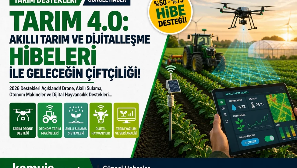 2026 Akıllı Tarım 4.0 Hibeleri Destekleri Başvuru Şartları Gerekli Belgeler