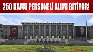 TBMM 250 Kamu Personeli Alımı Başvuruları Bitiyor!